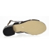 Čierne pohodlné sandále s kroko vzorom DSA2221