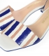 Bielo-modro-hnedé pohodlné sandále 1752-584-724