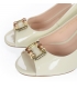 Béžové lakované elegantné sandále 10035-517-674