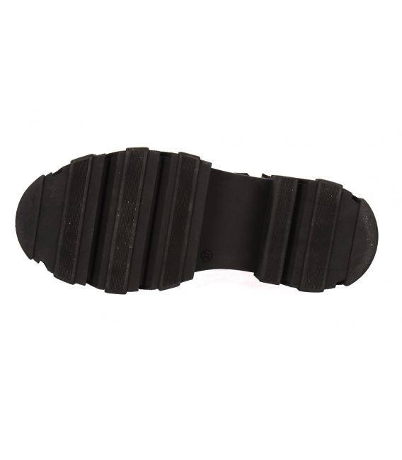 Čierne čižmy z brúsenej kože s elastickým prvkom na boku 9033