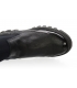 Čierne čižmy s elastickým materiálom pod kolená DCI2279