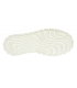 Biele kožené tenisky prepletaným vzorom a strieborným pásikom Olívia na podošve Rosella 7140