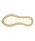 Zlaté tenisky s hadím vzorom na podošve flamma DTE3064