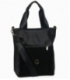 Čierna kabelka so semišovým prvkom 17B013