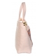 Veľká ružová kabelka so vzorom a zlatými aplikáciami ANDREA