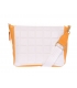 Bielo-oranžová menšia kabelka so vzorom WANDA