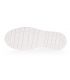Bielo-strieborné kožené tenisky s jemným vzorom na podošve HANZA DTE2118