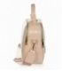 Bielo-béžová lakovaná kabelka s rúčkou Grosso JCS0013whitebeige