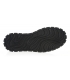 Čierne kožené tenisky s čiernym hadím vzorom na podošve rosella K894