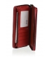 Dámska červená lakovaná peňaženka so zipsovým zapínaním PN25-YM Red