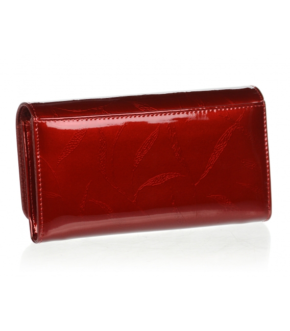 Dámska červená lakovaná peňaženka 