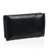 Dámska menšia čierna peňaženka so vzorom