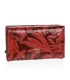 Dámska menšia bordovo červená vzorovaná peňaženka s logom GROSSO