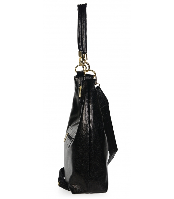Čierna väčšia elegantná kabelka AISHA black