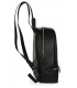 Zvýhodnený set čierne kožené tenisky s potlačou - 7142 Rosella+ ruksak AMANDA black