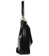 Zvýhodnený set čierne poltopánky s ozdobou 004-112+ kabelka black AISHA