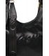 Zvýhodnený set čierne poltopánky s ozdobou 004-112+ kabelka black AISHA