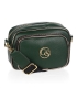 Zvýhodnený set smaragdovo zelené kožené tenisky so zlatou pätou - DTE2118 +kabelka GRETA green