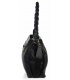 Zvýhodnený set čierne členkové kombinované čižmy DKO2341+kabelka AMBER black