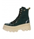 Smaragdovo zelené členkové topánky - 3421 green lak
