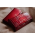 Dámska vzorovaná červená lakovaná peňaženka GROSSO PN28
