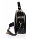 Zvýhodnený set čierne kožené lodičky s logom OL 2350 + kabelka Nicol