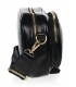 Zvýhodnený set čierne elegantné poltopánky z brúsenej kože DBA2285+kabelka greta