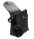 Štýlová čierna kabelka so zlatými doplnkami VERA black