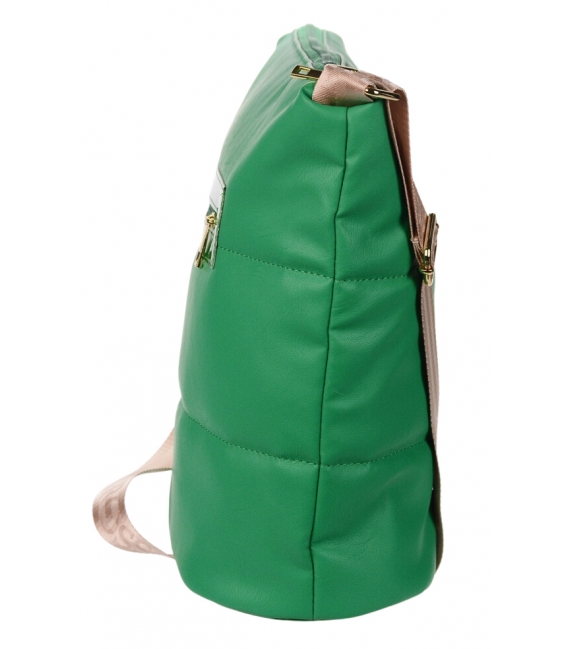 Zelená prešívaná kabelka Liana