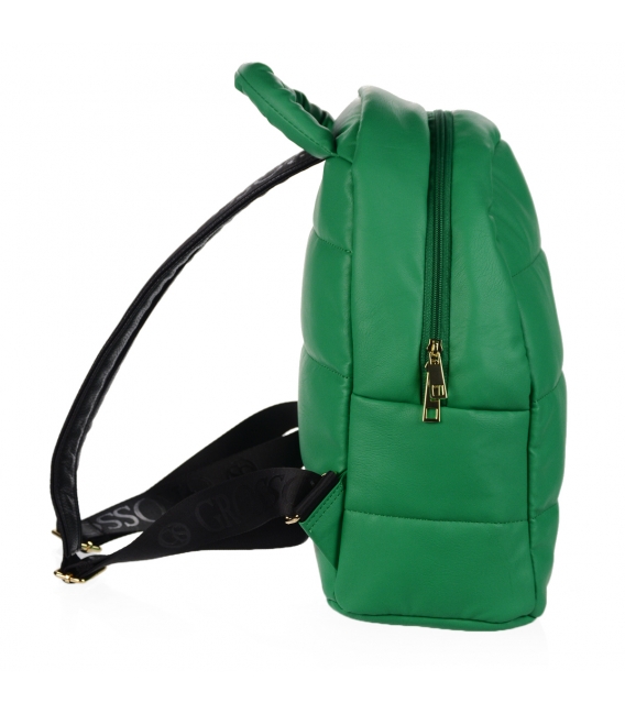 Zelený lesklý ruksak MIA