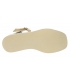 Zlaté pohodlné sandále na vyššej podošve DSA2386