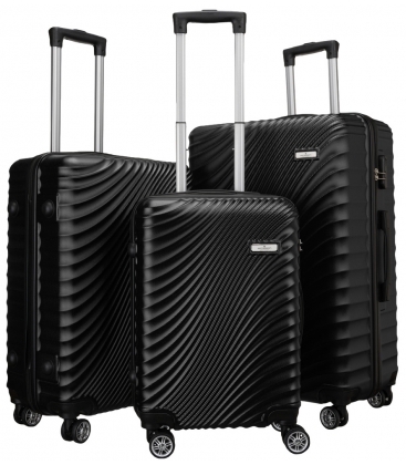 Súprava čiernych cestovných kufrov ML29
