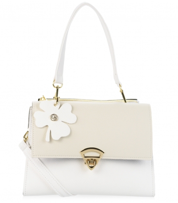 Elegantná bielo-béžová kabelka Linda 