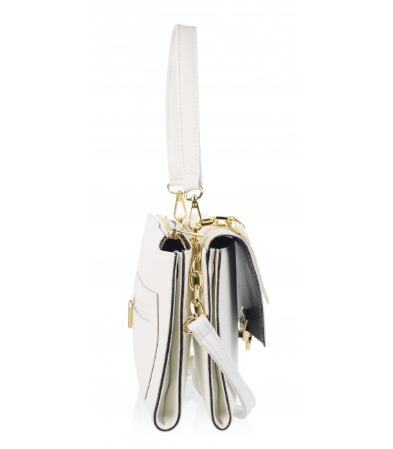 Elegantná bielo-béžová kabelka Linda 