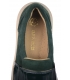 Pohodlné zelené slip- on topánky na podošve desna 045/N