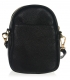 Malá čierna kožená kabelka Lujza