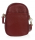Malá červená kožená kabelka Lujza