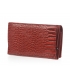 Menšia červená kožená peňaženka so vzorom PN29