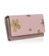 Ružová peňaženka s kvetmi PN26