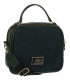 Zvýhodnený set smaragdové lesklé poltopánky so zlatou ozdobou 2309+kabelka Nicol