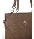 Hnedá jednoduchá kabelka s logom GROSSO Majka