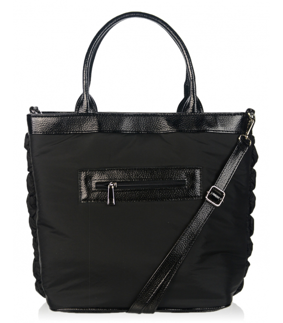 Čierna elegantná kabelka s logom GROSSO Tina