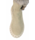 Béžové zateplené kožušinkové členkové topánky z brúsenej kože - 5-1434-018