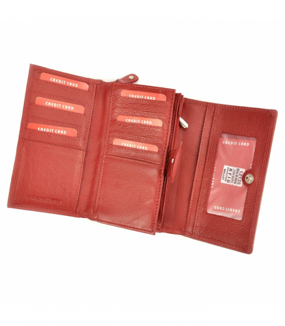 Dámska červená peňaženka 12135 RFID