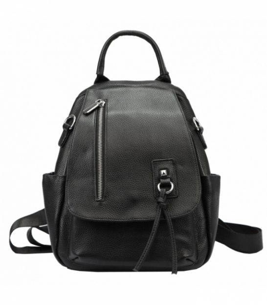 Čierny univerzálny ruksak alebo crossbody taška P01 C005