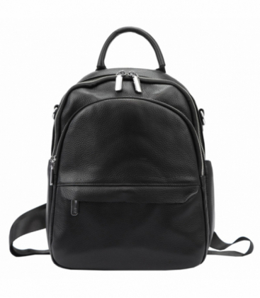 Čierny jednoduchý ruksak P01 8129
