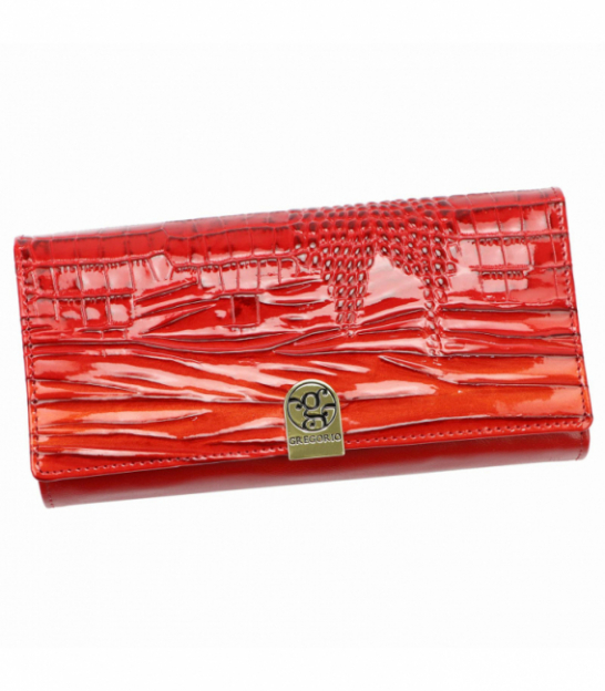 Červená väčšia dámska peňaženka AL-122