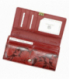 Červená vzorovaná peňaženka HL-106
