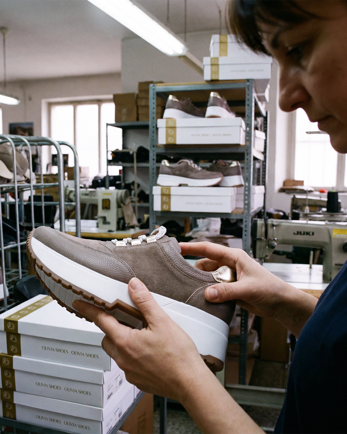 Workshop and final quality inspection OLIVIA SHOES